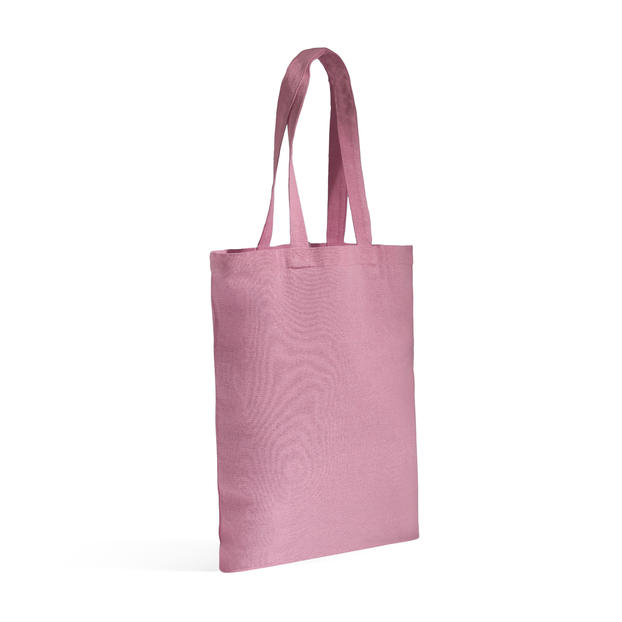 Torba z długimi uchwytami z recyklingowanej bawełny - 140 g/m² / ReTote z własnym nadrukiem, kolor Light Pink