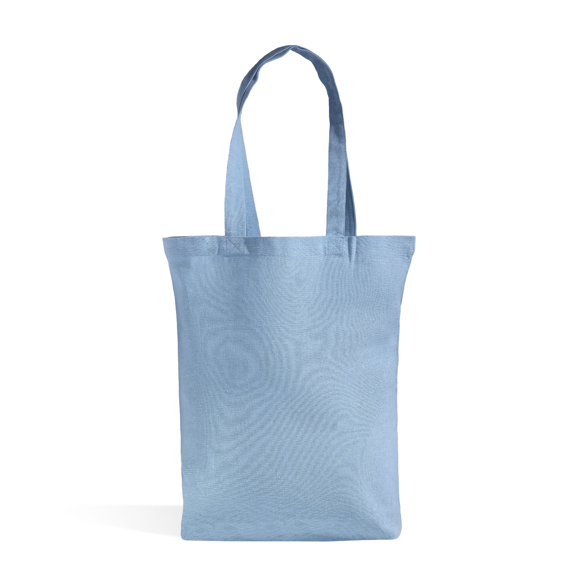 Torba z długimi uchwytami z recyklingowanej bawełny - 140 g/m² / ReTote z własnym nadrukiem, kolor Sky Blue