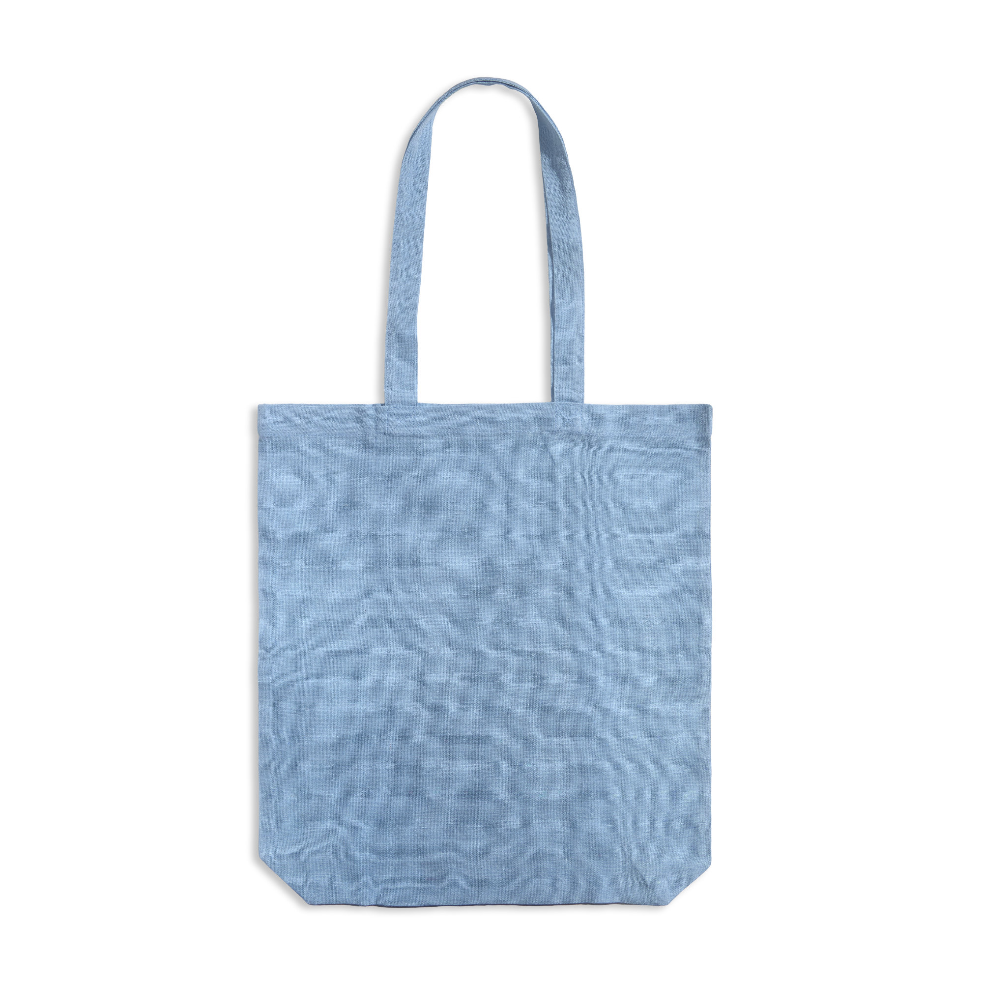 Torba z długimi uchwytami z recyklingowanej bawełny - 140 g/m² / ReTote z własnym nadrukiem, kolor Sky Blue