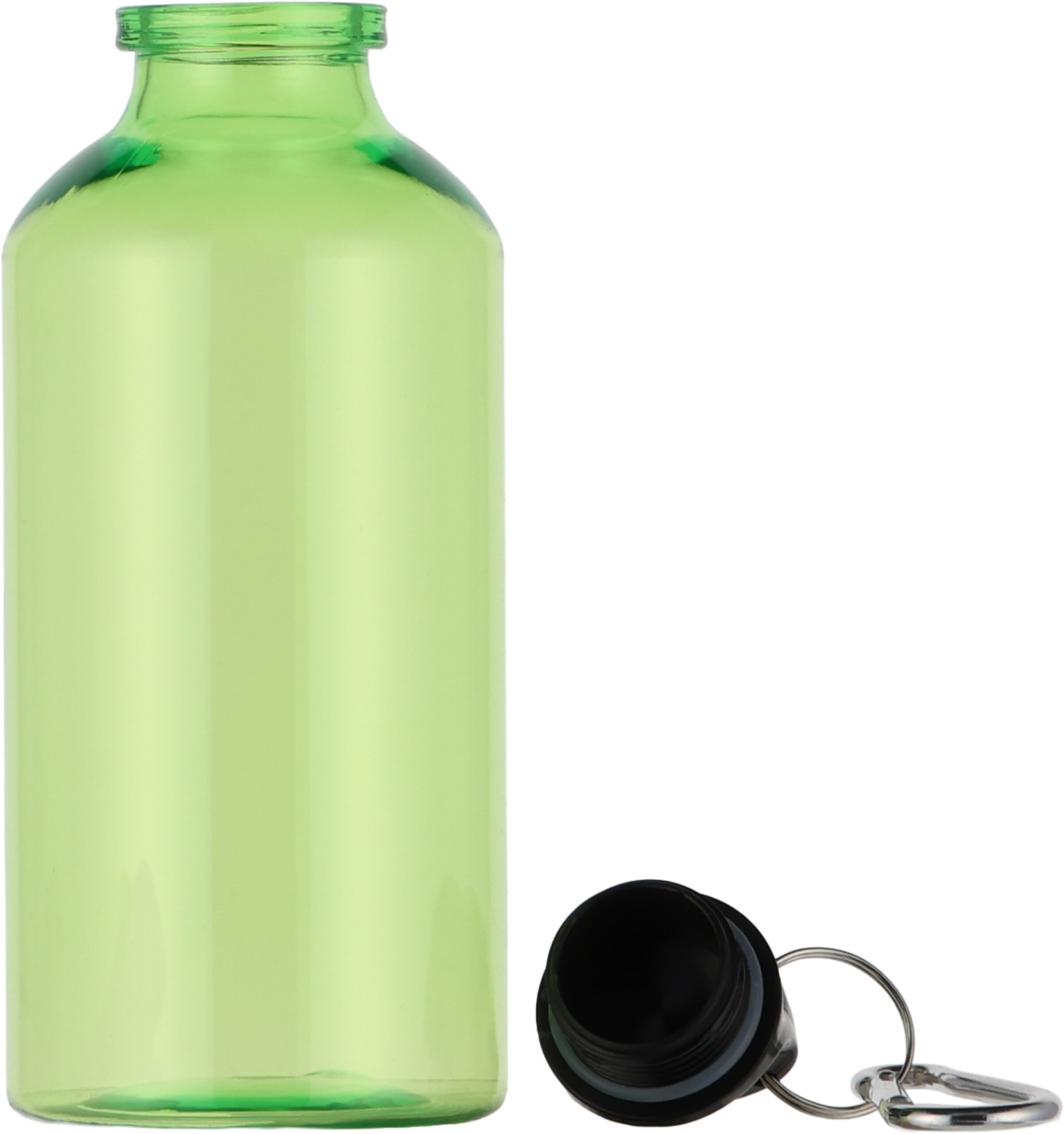 Bidon z recyklingu MECHELEN 400 ml - z logo z własnym nadrukiem, kolor zielony