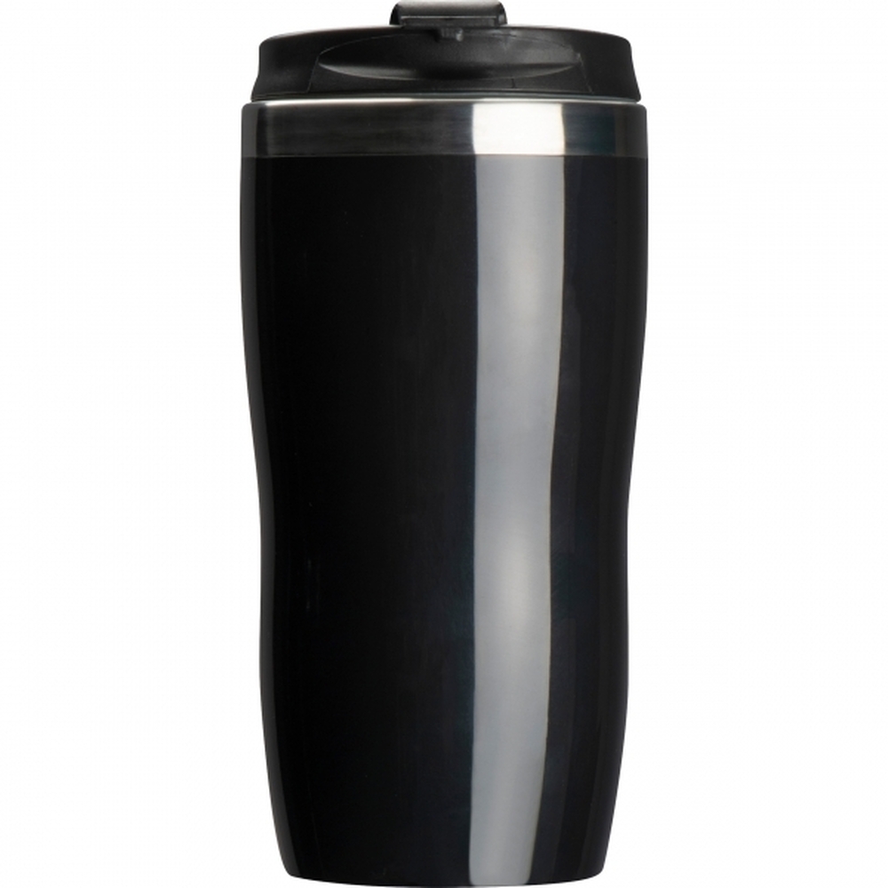 Zestaw termos 500 ml i kubek termiczny 450 ml SPLIT - z logo z własnym nadrukiem, kolor czarny