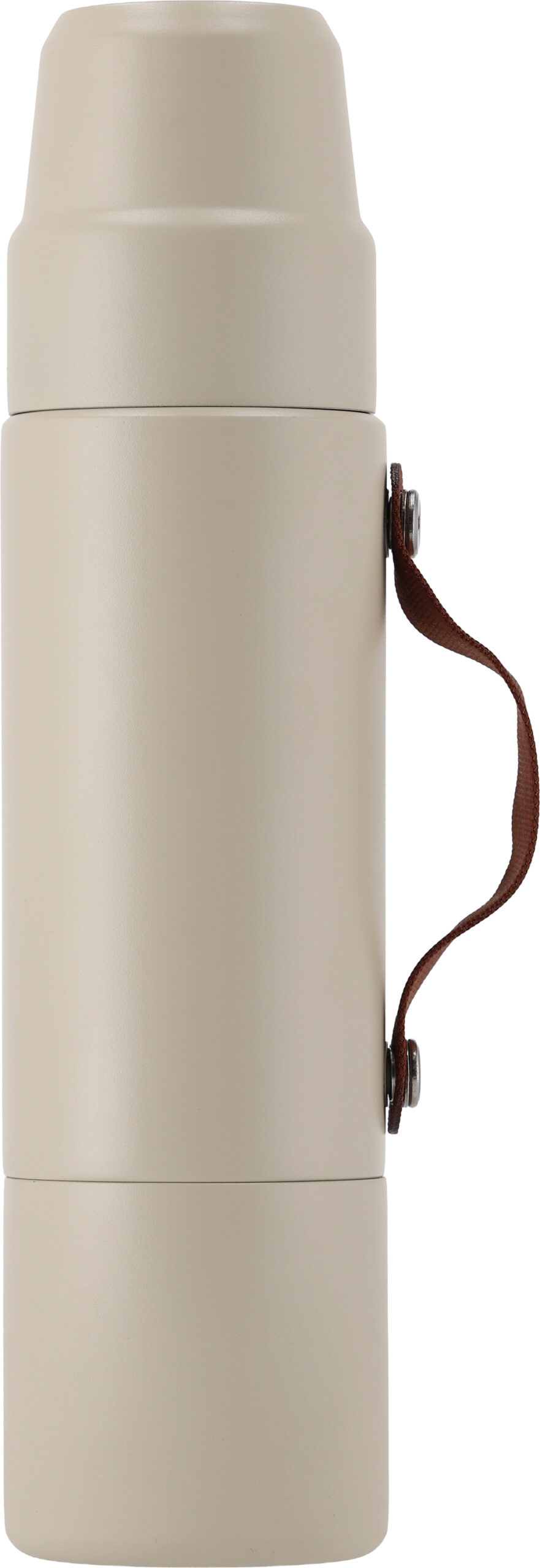 Termos stalowy z recyklingu LE BOURGET MoLu 1000 ml - z logo z własnym nadrukiem, kolor beżowy