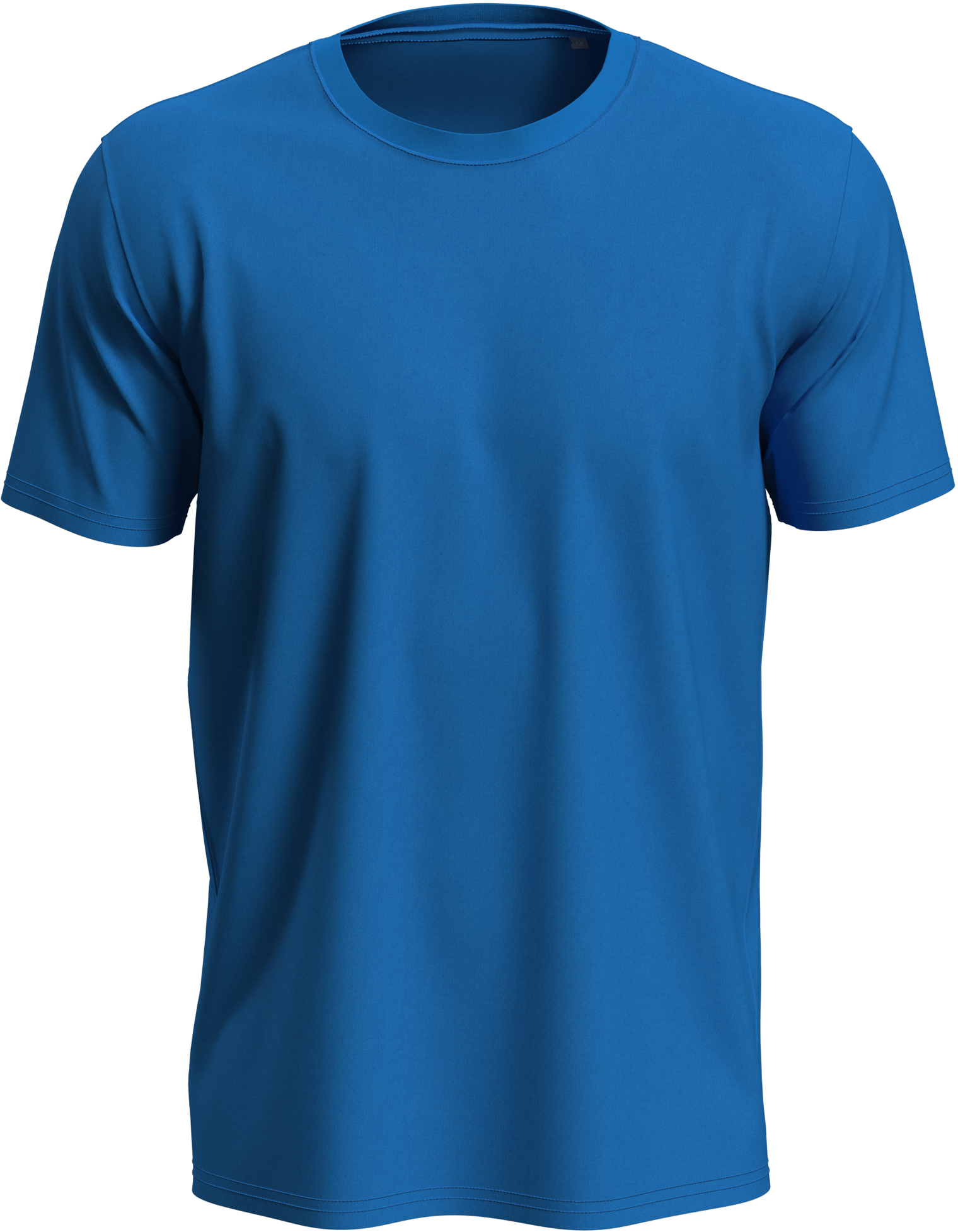 T-shirt unisex 180 g/m2, Lux-T Bright Royal, rozmiar XL - z logo z własnym nadrukiem, kolor niebieski