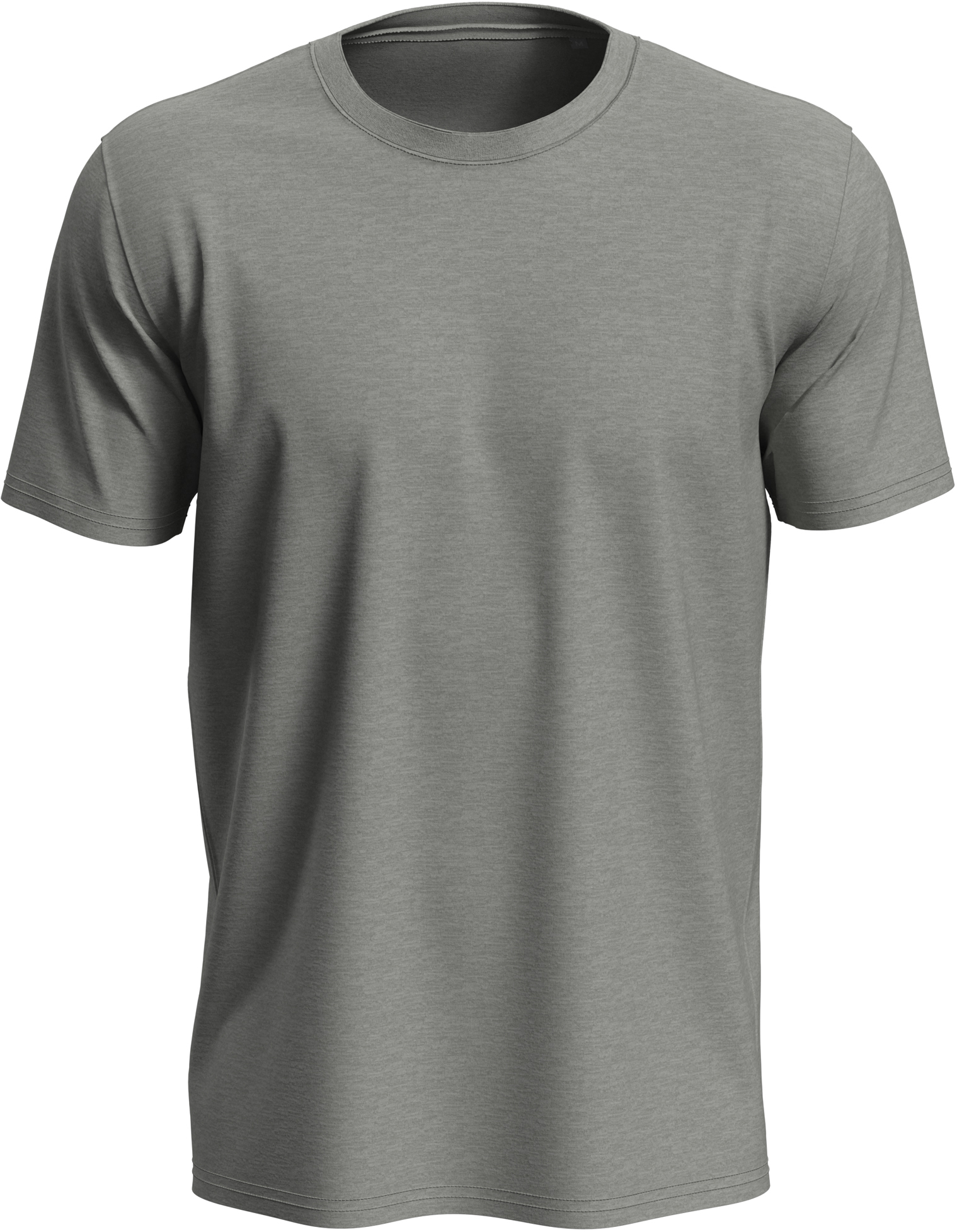 T-shirt unisex 180 g/m2, Lux-T Grey Heather, rozmiar XL - z logo z własnym nadrukiem, kolor szary