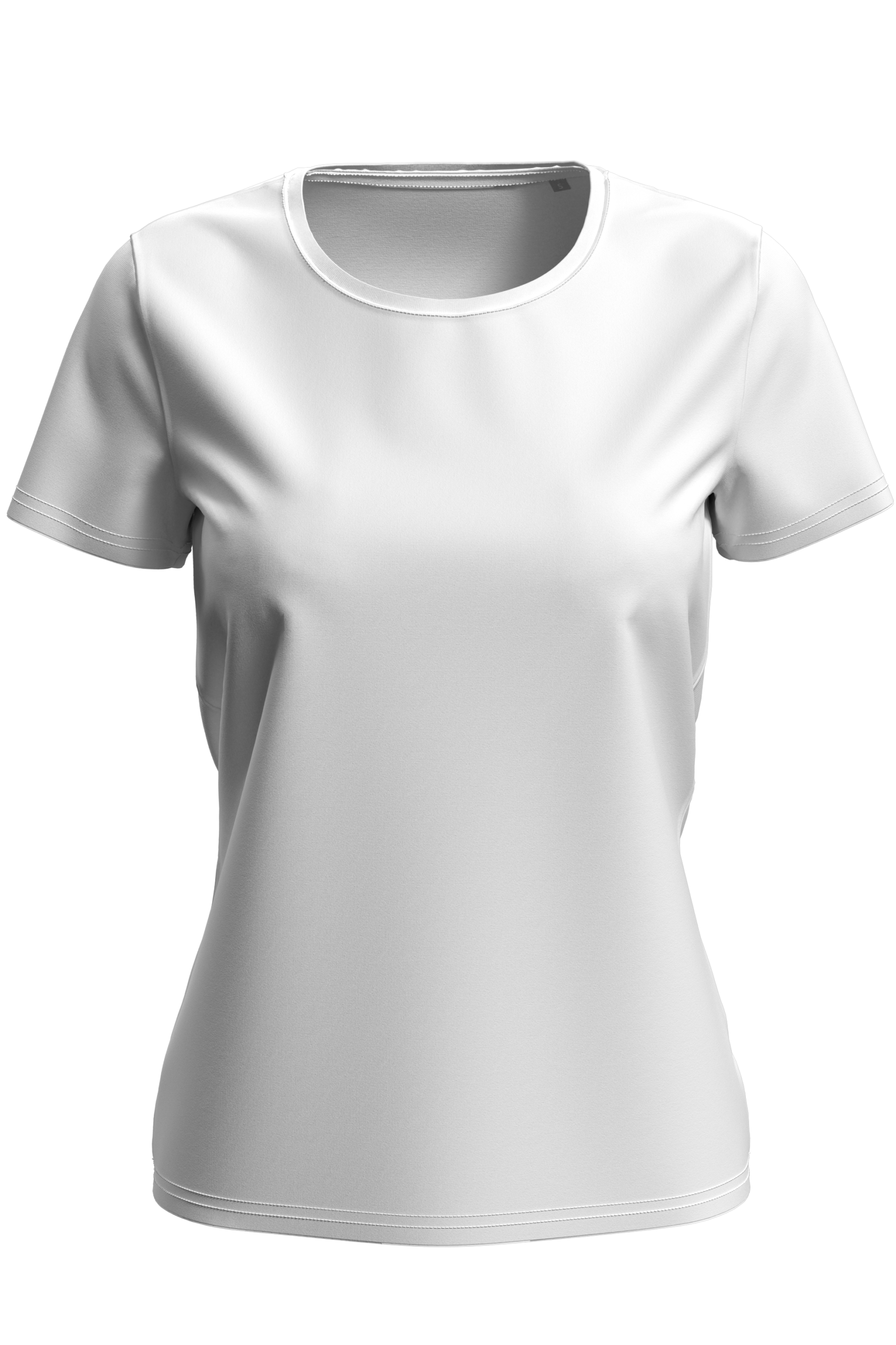 T-shirt damski 160 g/m2, Lux-T White, rozmiar XL - z logo z własnym nadrukiem, kolor biały